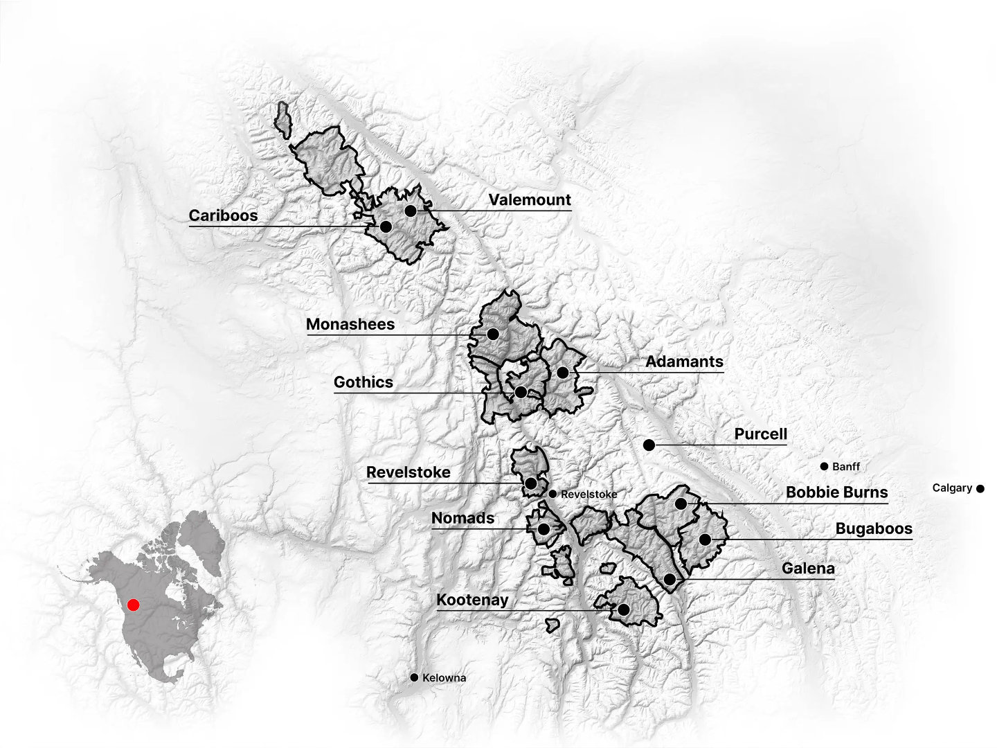 CMH Heliskiing Erfahrung Cariboo Terrain Details